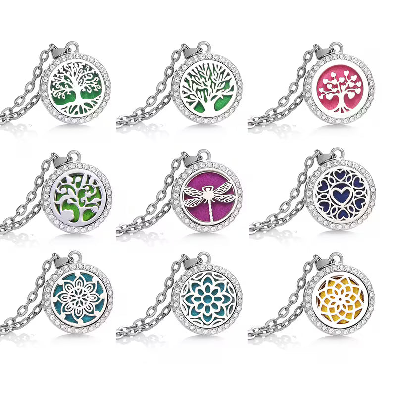 Essential Oil Diffuser Jewelry Set – Adjustable Necklace & Bracelet for Women