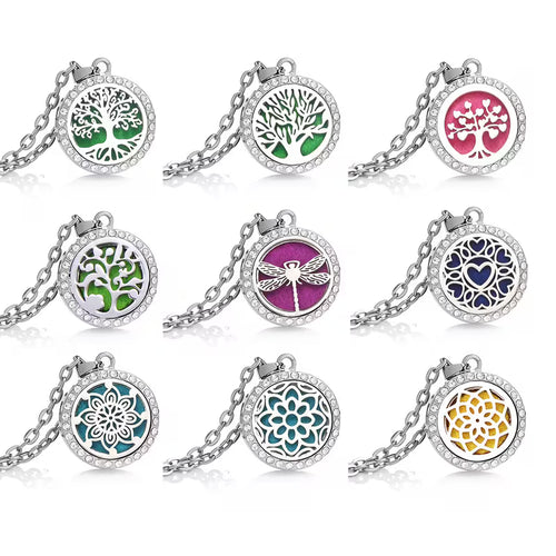 Essential Oil Diffuser Jewelry Set – Adjustable Necklace & Bracelet for Women